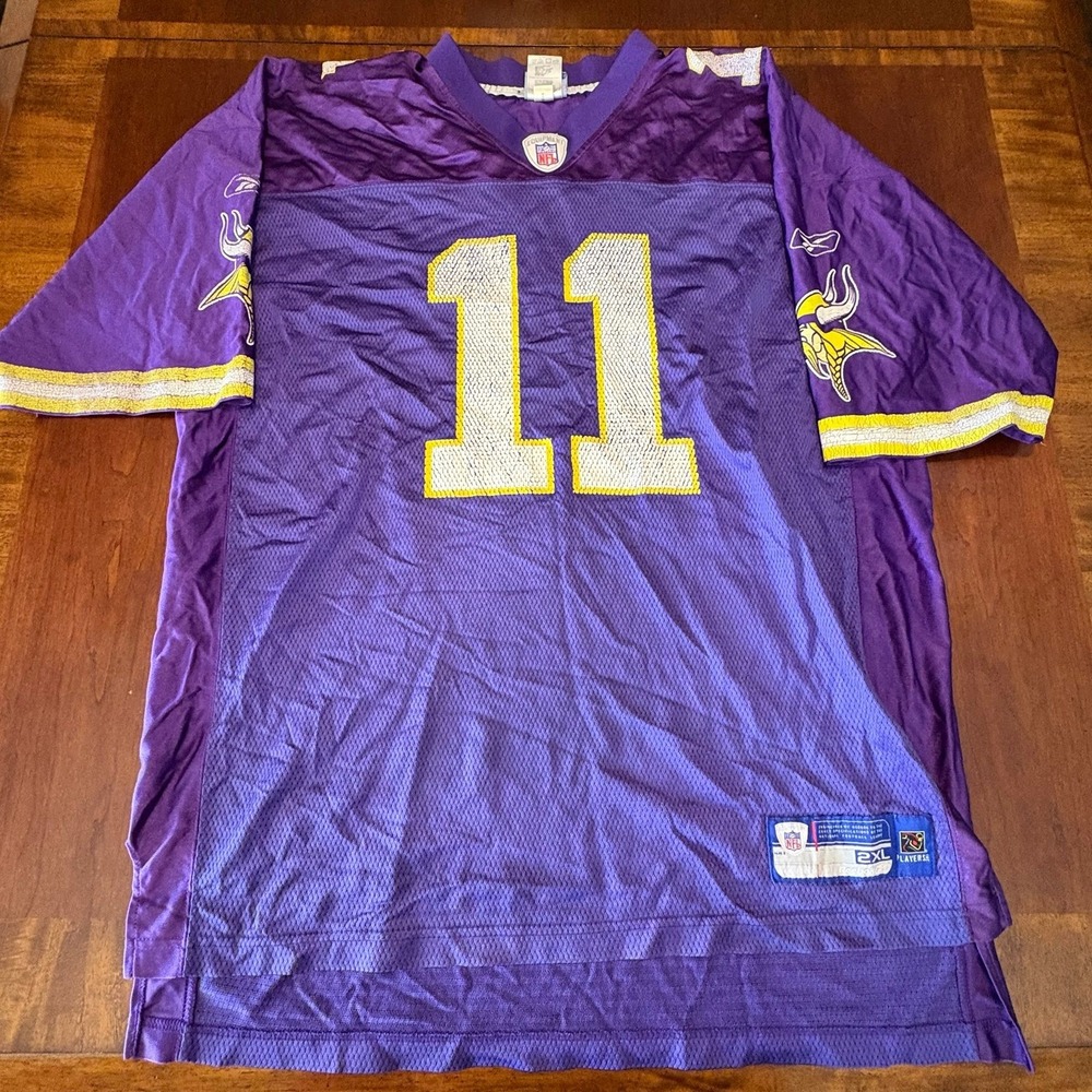 Reebok Minnesota Vikings Daunte Culpepper 11 Jersey Purple NFL Equipment Size 2X